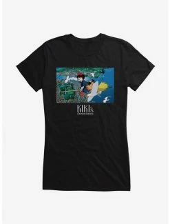 Wholesale ❤️ Studio Ghibli Kiki's Delivery Service Broomstick 👧 Girls T-Shirt ⌛