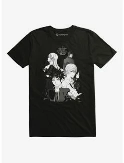Best Sale 🎉 Food Wars! Group Black And White T-Shirt 😀