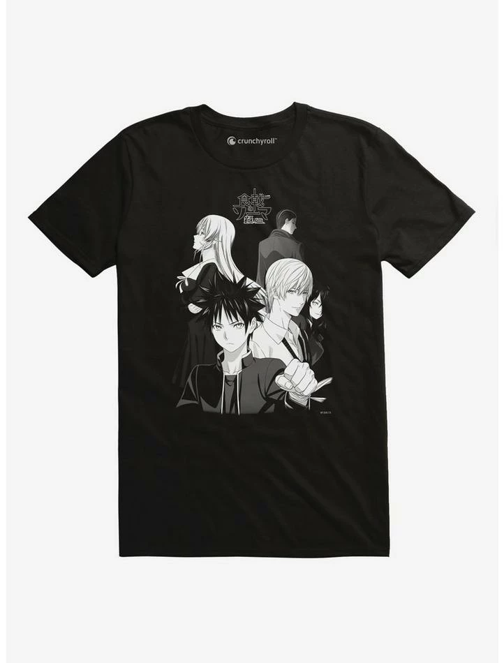 Best Sale 🎉 Food Wars! Group Black And White T-Shirt 😀