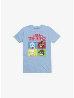 Deals 🔥 KonoSuba Group Squares T-Shirt 😀