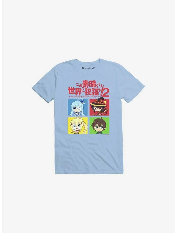 Deals 🔥 KonoSuba Group Squares T-Shirt 😀