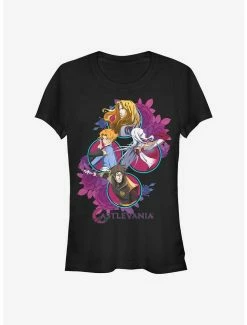 Cheapest 🎁 Castlevania Four Circles 👧 Girls T-Shirt 🤩
