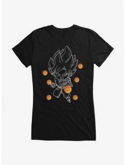 Buy 🌟 Dragon Ball Super Chibi Goku Saiyan 👧 Girls T-Shirt 💯