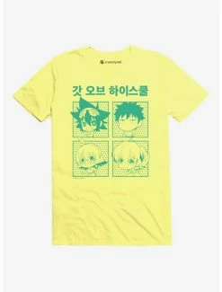 Cheapest 🧨 The God of High School Chibis Grid T-Shirt 😍