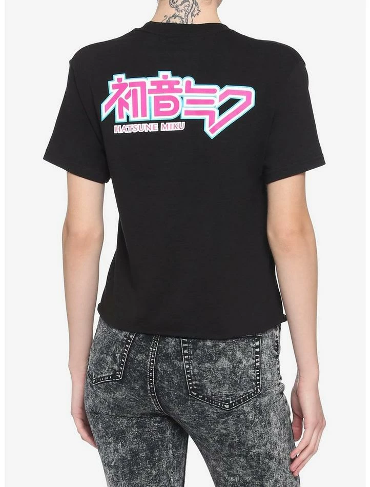Hot Sale โค๏ธ Hatsune Miku 01 ๐ง Girls Crop T-Shirt โ - Image 2