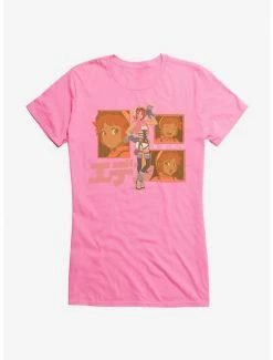 Best deal 🌟 Eden Sara Japanese Text Logo 👧 Girls T-Shirt ⌛