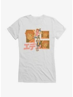 Best Sale ✨ Eden Sara Japanese Text Logo 👧 Girls T-Shirt 😀