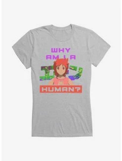 Discount 😉 Eden Why Am I Am A Human Logo 👧 Girls T-Shirt 🛒