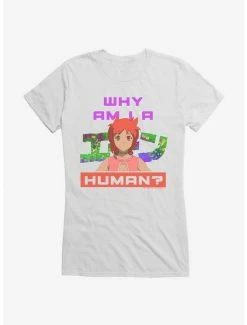 Coupon 😉 Eden Why Am I Am A Human Logo 👧 Girls T-Shirt ✨