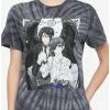 New 🎁 Black Butler Ciel & Sebastian Tie-Dye Boyfriend Fit 👧 Girls T-Shirt 👍