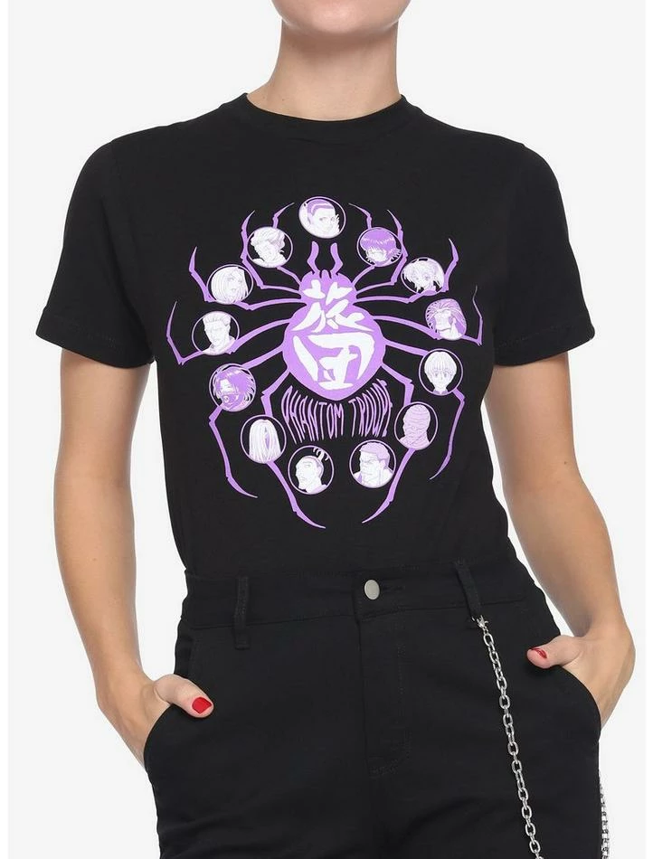 Promo ๐ Hunter X Hunter Twelve-Legged Spider Boyfriend Fit ๐ง Girls T-Shirt ๐