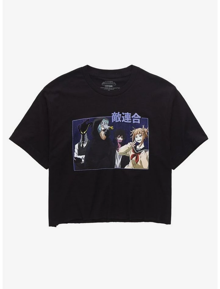 Wholesale π My Hero Academia Villains π§ Girls Boxy Crop T-Shirt π