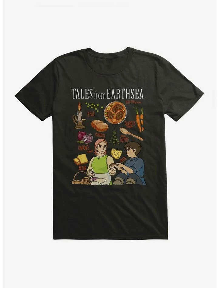 New ๐ Studio Ghibli Tales From Earthsea Beef Stew Recipe T-Shirt ๐คฉ