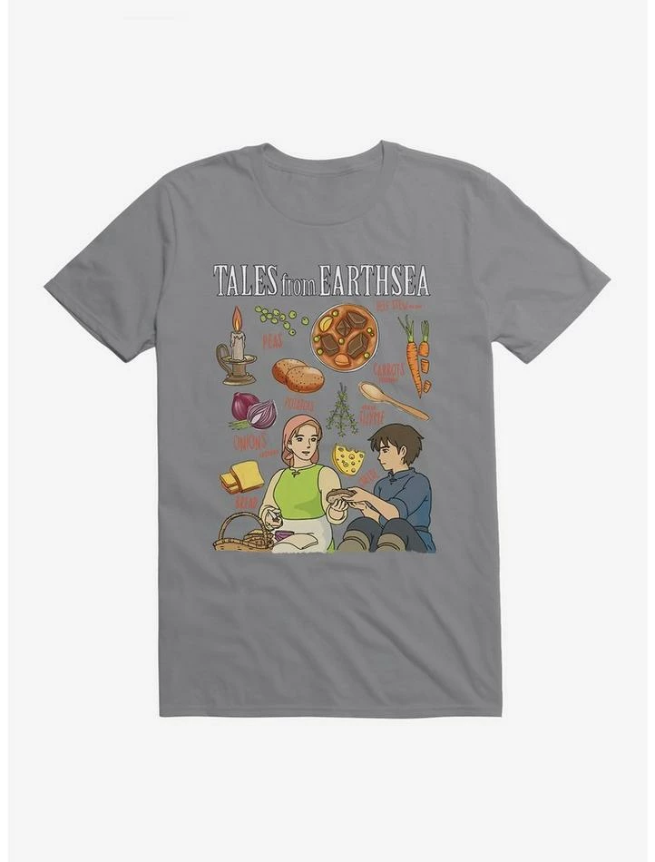 New ๐ Studio Ghibli Tales From Earthsea Beef Stew Recipe T-Shirt ๐คฉ - Image 5