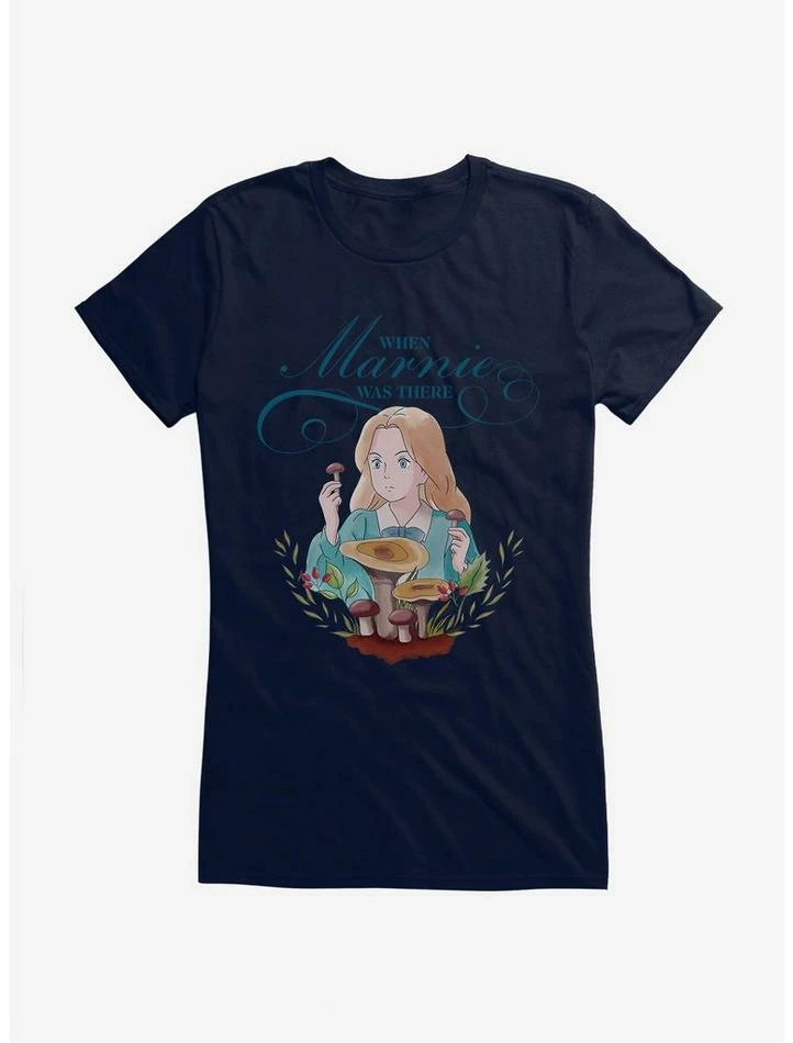 Discount ๐ Studio Ghibli When Marnie Was There Mushrooms ๐ง Girls T-Shirt ๐คฉ - Image 4