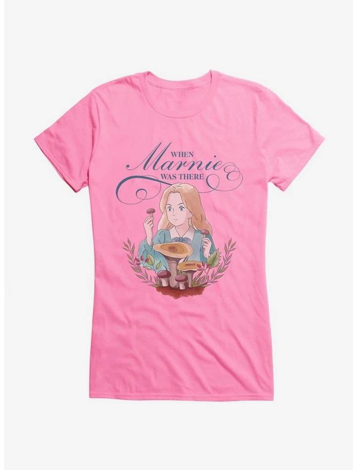 Discount ๐ Studio Ghibli When Marnie Was There Mushrooms ๐ง Girls T-Shirt ๐คฉ - Image 5