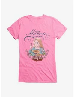 Discount 🎁 Studio Ghibli When Marnie Was There Mushrooms 👧 Girls T-Shirt 🤩