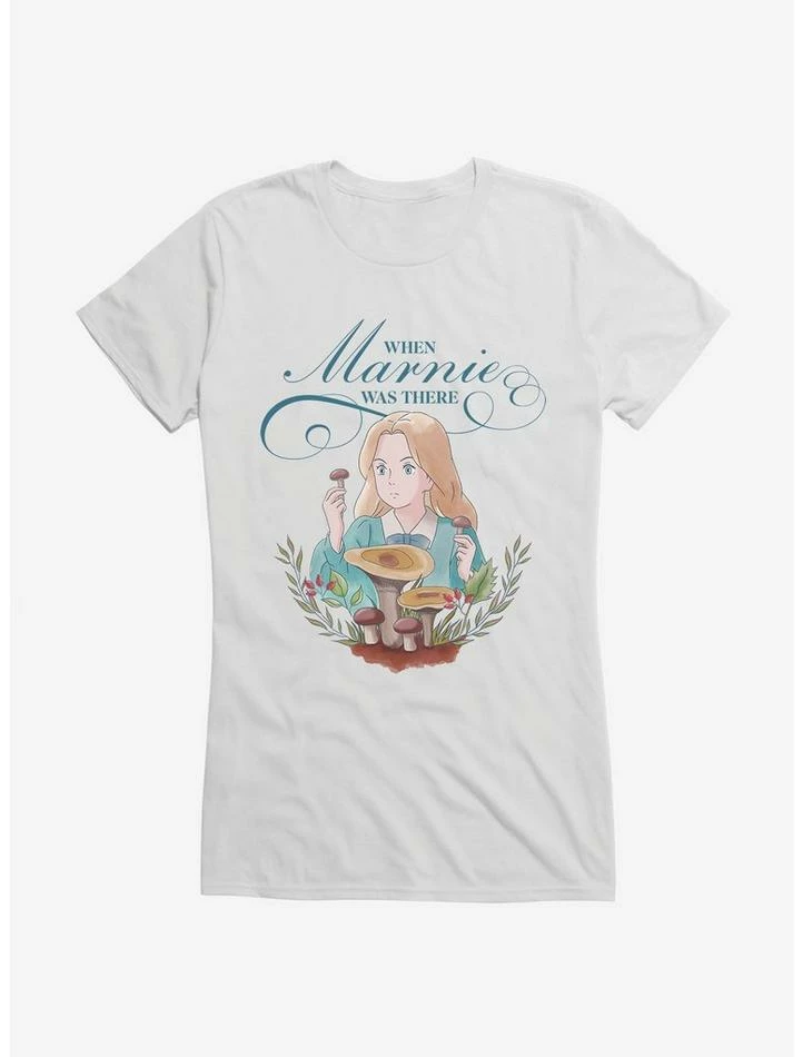 Discount ๐ Studio Ghibli When Marnie Was There Mushrooms ๐ง Girls T-Shirt ๐คฉ - Image 6