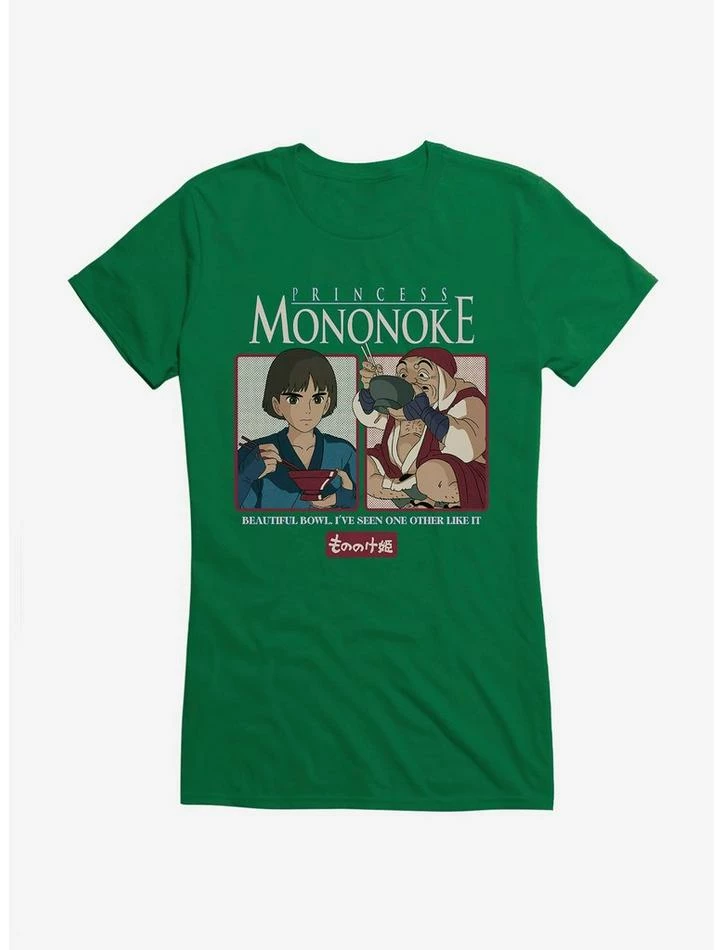 Flash Sale ๐ Studio Ghibli Princess Mononoke Ramen Bowl ๐ง Girls T-Shirt ๐คฉ - Image 4