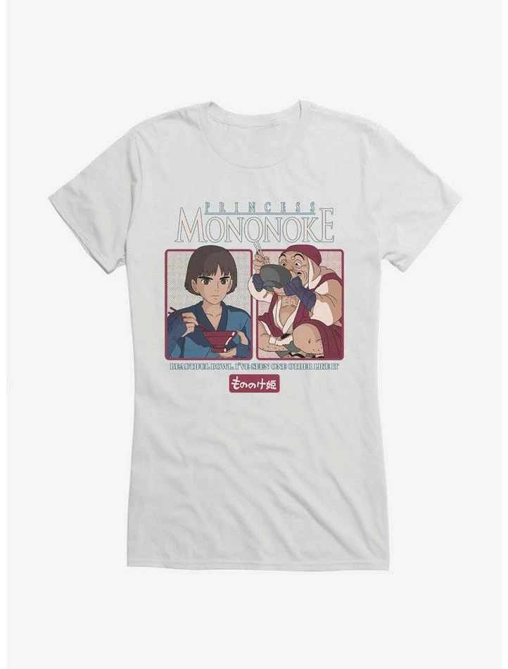 Flash Sale ๐ Studio Ghibli Princess Mononoke Ramen Bowl ๐ง Girls T-Shirt ๐คฉ - Image 6