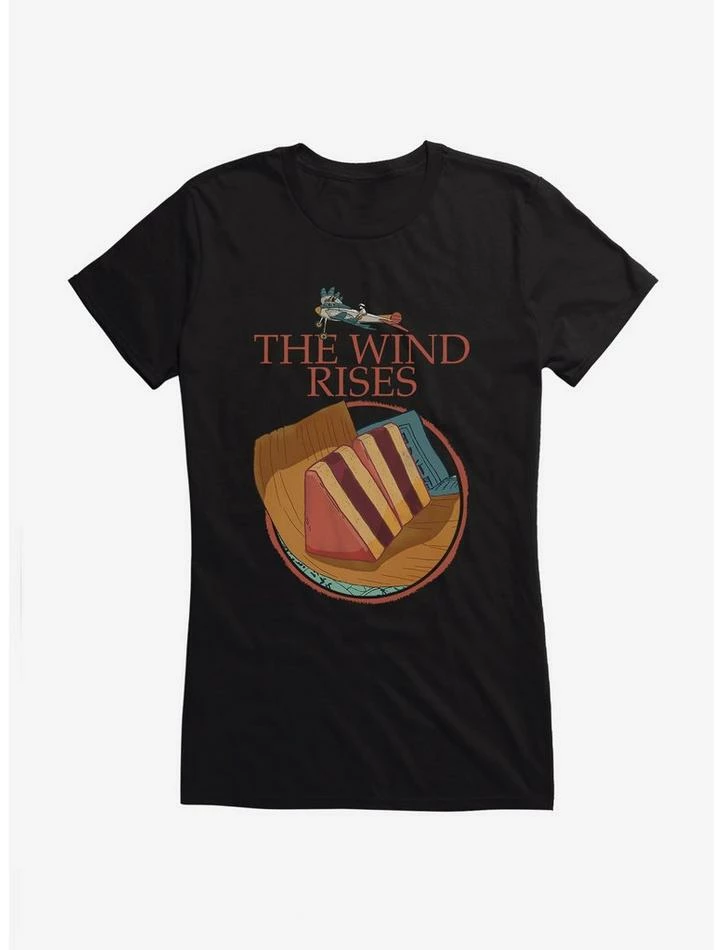 Best reviews of ⌛ Studio Ghibli The Wind Rises Cake Slices 👧 Girls T-Shirt 👏 - Image 2