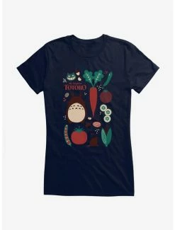 New 😍 Studio Ghibli My Neighbor Totoro Food Collection 👧 Girls T-Shirt ❤️