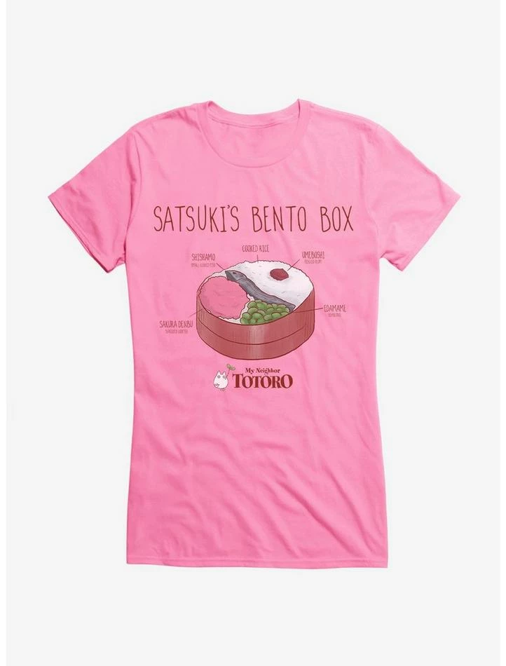 Budget โ๏ธ Studio Ghibli My Neighbor Totoro Satsuki's Bento Box ๐ง Girls T-Shirt ๐ - Image 5