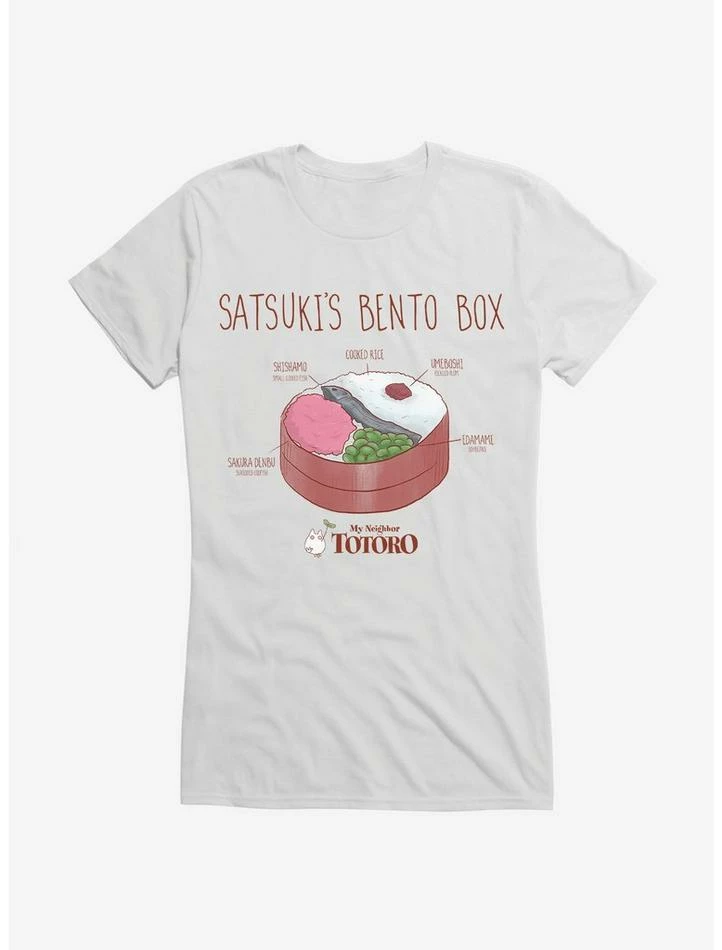 Budget โ๏ธ Studio Ghibli My Neighbor Totoro Satsuki's Bento Box ๐ง Girls T-Shirt ๐