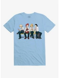 Promo ✨ My Hero Academia Class 1A Gossip Boys Light Blue T-Shirt 🎁