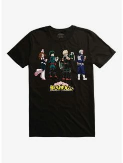 Top 10 🥰 My Hero Academia Class 1A Quirk Suit Black T-Shirt ⌛