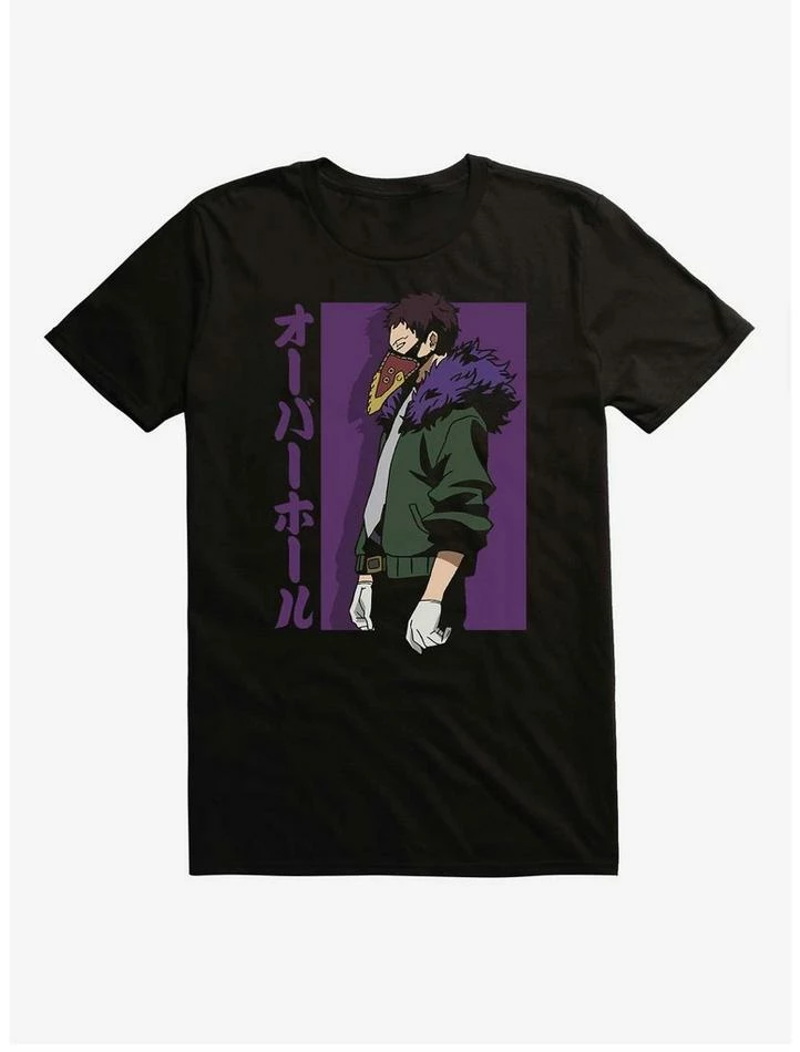Discount 🌟 My Hero Academia Overhaul Kanji Black T-Shirt 🤩