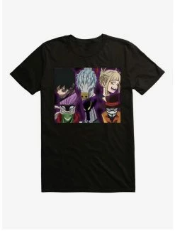 Best Pirce 🔔 My Hero Academia League Of Villains Faces Black T-Shirt ❤️