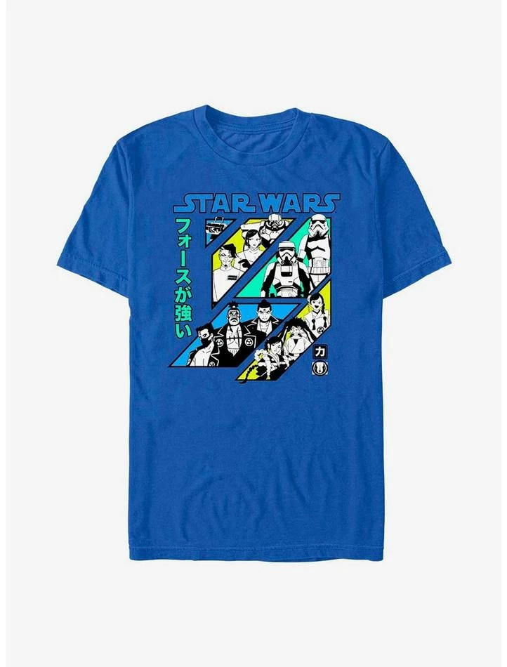 New 😉 Star Wars: Visions Character Grid T-Shirt 👍 - Image 6