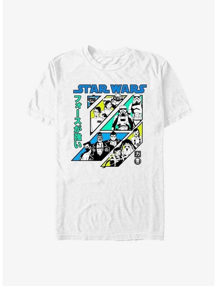 New 😉 Star Wars: Visions Character Grid T-Shirt 👍 - Image 7