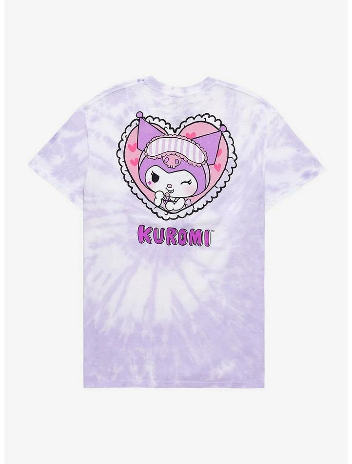 New ๐ My Melody & Kuromi Pastel Tie-Dye Boyfriend Fit ๐ง Girls T-Shirt ๐ - Image 2