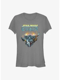 Wholesale 🧨 Star Wars: Visions Boba Fett Jetpack 👧 Girls T-Shirt 😀