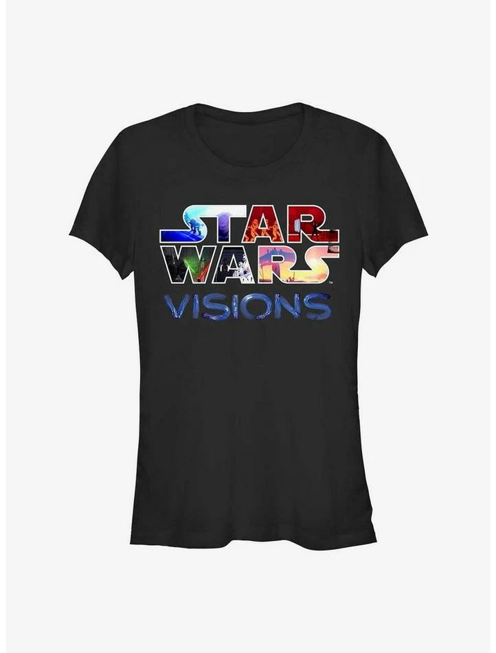 Flash Sale ⭐ Star Wars: Visions Franchised Logo 👧 Girls T-Shirt 🥰