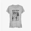 Buy 🔔 Star Wars: Visions Inked Sketched Characters 👧 Girls T-Shirt 🌟