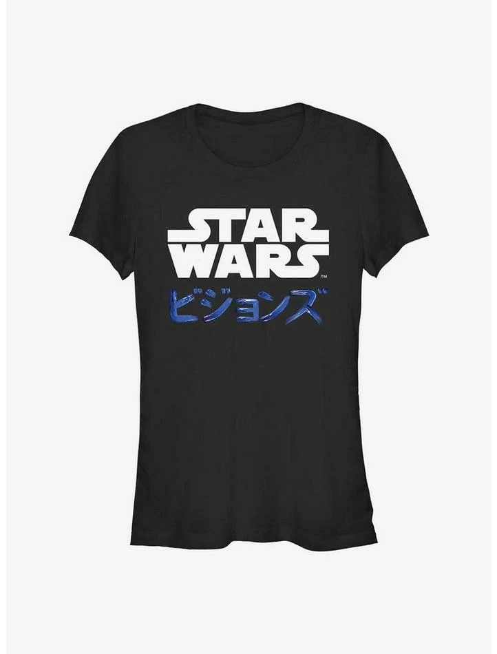 Discount โญ Star Wars: Visions Kanji Logo ๐ง Girls T-Shirt โค๏ธ