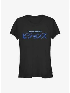 Flash Sale 🥰 Star Wars: Visions Large Kanji Logo 👧 Girls T-Shirt ⌛