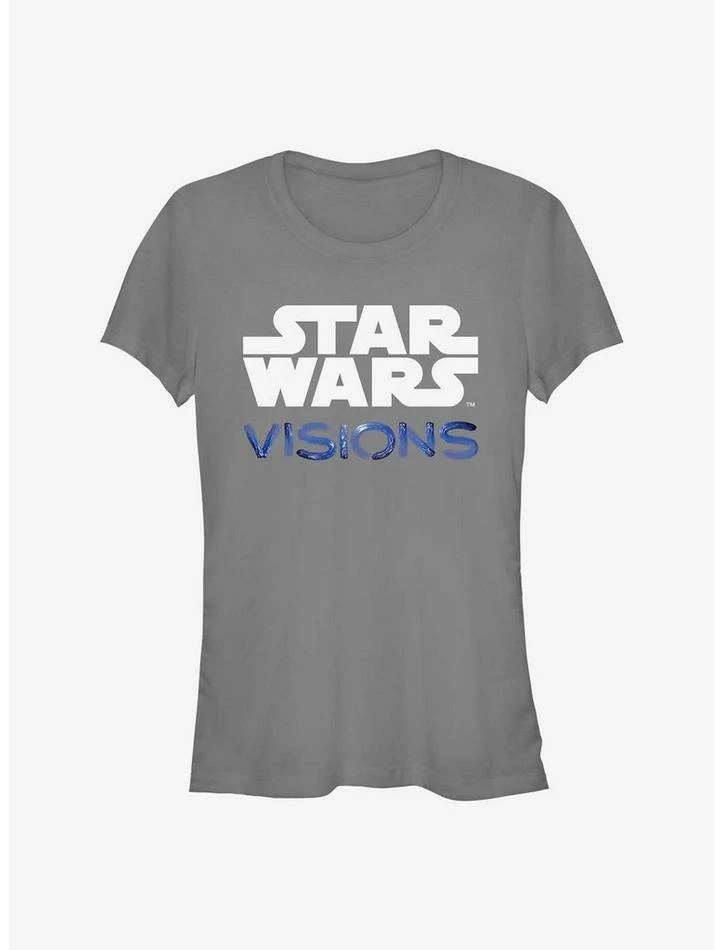 Budget ๐ Star Wars: Visions Stacked Logo ๐ง Girls T-Shirt ๐