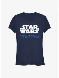 Promo 😉 Star Wars: Visions Stacked Logo 👧 Girls T-Shirt 🌟