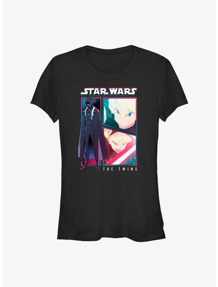Buy ✔️ Star Wars: Visions The Twins Comic Panels 👧 Girls T-Shirt 🔔