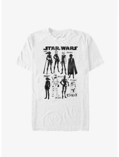 Cheap 🤩 Star Wars: Visions Inked Sketched Characters T-Shirt ❤️