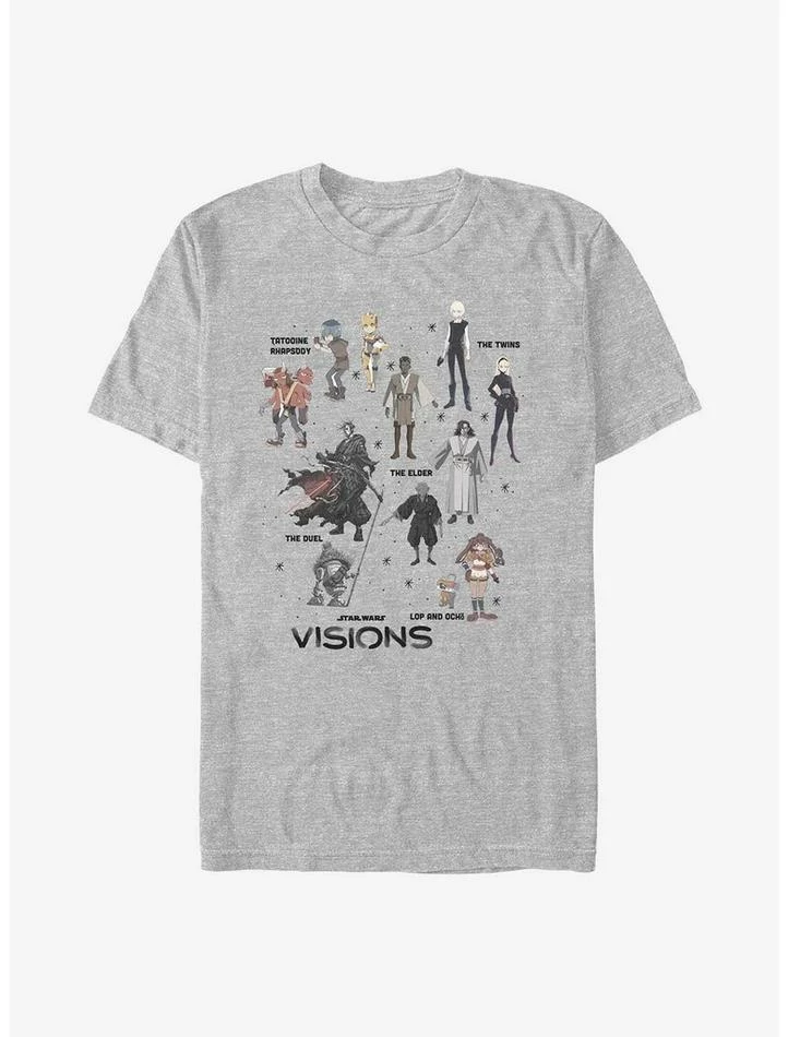 Best reviews of ๐ Star Wars: Visions Textbook Characters T-Shirt โ