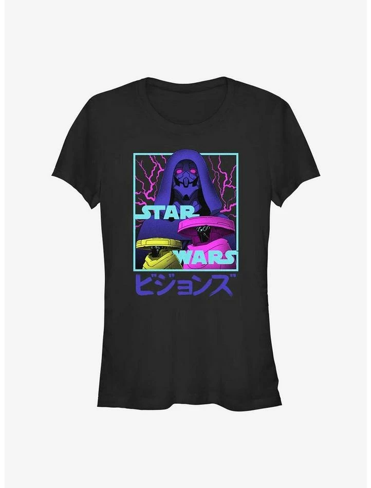 New ๐ฅฐ Star Wars: Visions Metal Faces ๐ง Girls T-Shirt ๐ฅฐ