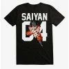 Flash Sale 🎉 Dragon Ball Z Goku Saiyan Jersey Number T-Shirt ❤️