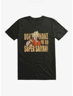 Hot Sale 😀 Dragon Ball Super Don't Make Me Go Saiyan Extra Soft T-Shirt 🔔