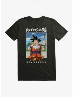 Wholesale ❤️ Dragon Ball Super Goku Bon Appetit Extra Soft T-Shirt 🔥