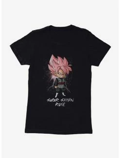Best Pirce 🔥 Dragon Ball Super Super Saiyan Ros?oku Black Chibi Extra Soft 👧 Girls T-Shirt 🔥